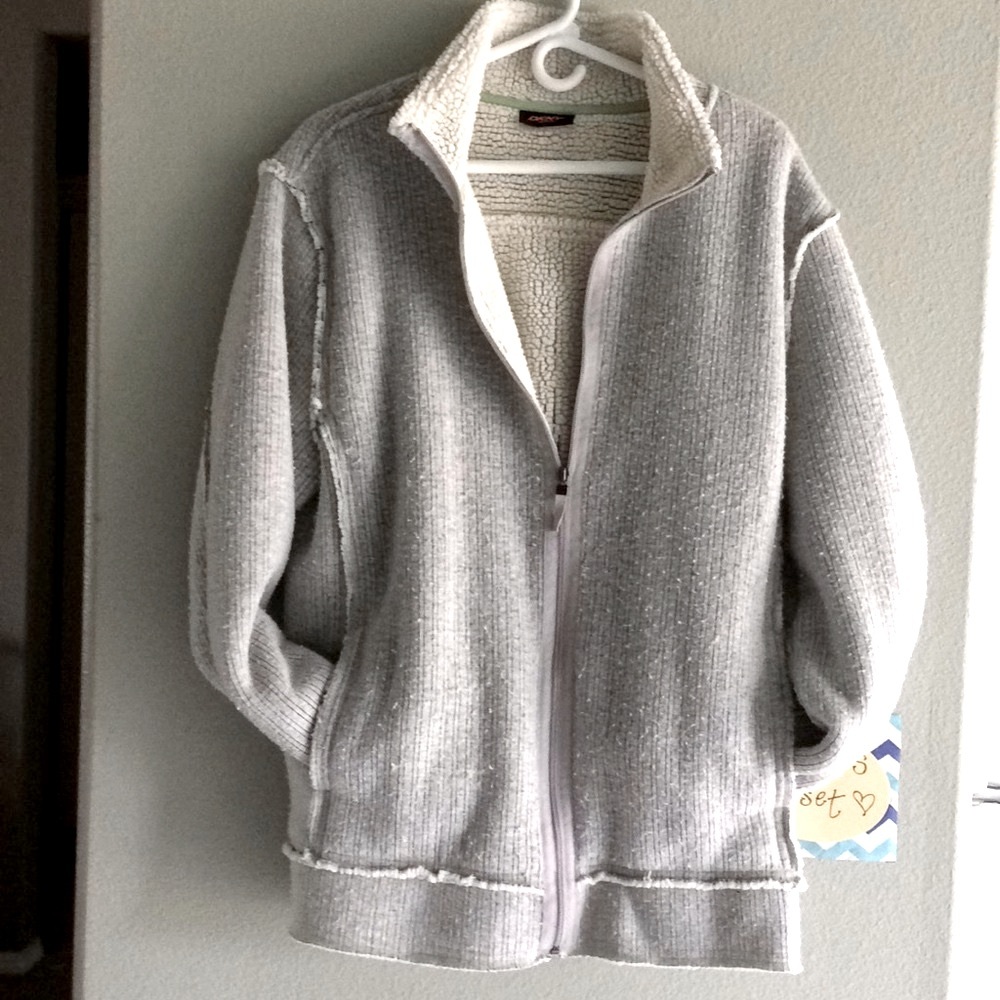 Like New DKNY Active Men's Distressed Fleece Jacket - Picture 2 of 7